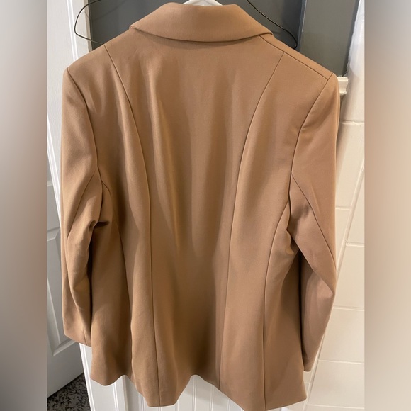 Express luxe open lapel women’s blazer beige size L - Picture 6 of 6